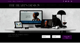 What Theheartsdesign.com website looked like in 2017 (6 years ago)