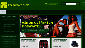 What Trenkovna.cz website looked like in 2017 (6 years ago)