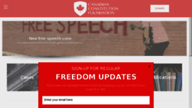 What Theccf.ca website looked like in 2017 (6 years ago)