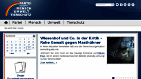 What Tierschutzpartei.de website looked like in 2017 (6 years ago)