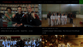 What Taekwondo-club.fr website looked like in 2017 (6 years ago)