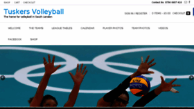 What Tuskersvolleyball.co.uk website looked like in 2017 (6 years ago)