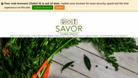 What Thesavorchef.com website looked like in 2017 (6 years ago)
