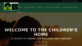 What Thechildrenshome.net website looked like in 2017 (6 years ago)