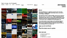 What Thevisualdictionary.net website looked like in 2017 (8 years ago)