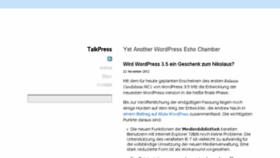 What Talkpress.de website looked like in 2017 (6 years ago)