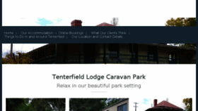 What Tenterfieldlodgecaravanpark.com.au website looked like in 2017 (6 years ago)