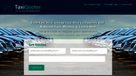 What Taxiquoter.co.uk website looked like in 2017 (6 years ago)