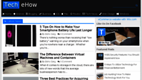 What Techehow.com website looked like in 2017 (7 years ago)