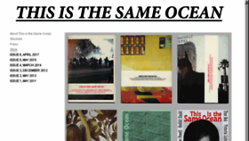 What Thisisthesameocean.com website looked like in 2017 (6 years ago)