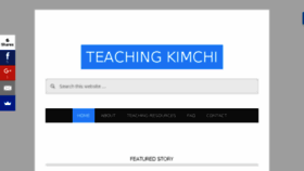 What Teachingkimchi.com website looked like in 2017 (6 years ago)