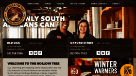 What Thehollowtree.co.za website looked like in 2017 (6 years ago)