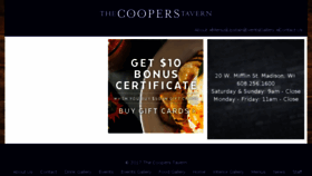 What Thecooperstavern.com website looked like in 2017 (6 years ago)