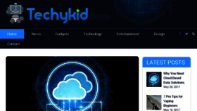 What Techykid.com website looked like in 2017 (6 years ago)