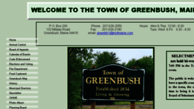 What Townofgreenbushmaine.org website looked like in 2017 (6 years ago)