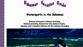 What The-bahamas-watersports.com website looked like in 2017 (6 years ago)