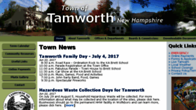 What Tamworthnh.org website looked like in 2017 (6 years ago)
