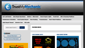What Trustmymechanic.com website looked like in 2017 (6 years ago)