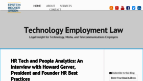 What Technologyemploymentlaw.com website looked like in 2017 (7 years ago)