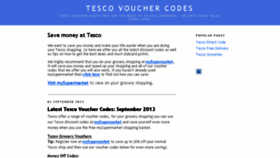 What Tescovouchercodes.blogspot.com website looked like in 2017 (6 years ago)
