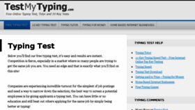 What Testmytyping.com website looked like in 2017 (6 years ago)