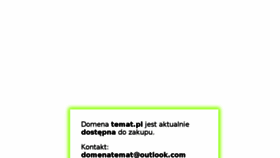 What Temat.pl website looked like in 2017 (6 years ago)