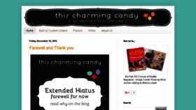 What Thischarmingcandy.com website looked like in 2017 (6 years ago)