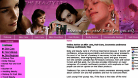 What Thebeautytips.com website looked like in 2017 (6 years ago)