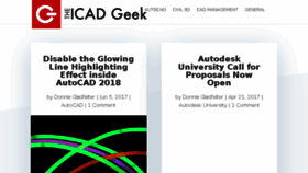 What Thecadgeek.com website looked like in 2017 (6 years ago)
