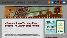 What Thechurchofnopeople.com website looked like in 2017 (6 years ago)