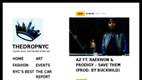 What Thedropnyc.com website looked like in 2017 (6 years ago)
