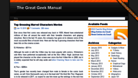 What Thegreatgeekmanual.com website looked like in 2017 (6 years ago)