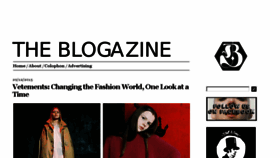 What Theblogazine.com website looked like in 2017 (6 years ago)