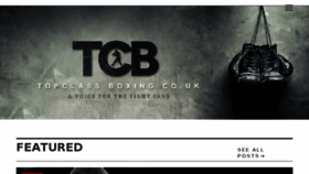 What Topclassboxing.co.uk website looked like in 2017 (6 years ago)
