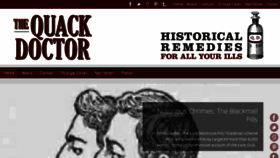 What Thequackdoctor.com website looked like in 2017 (6 years ago)