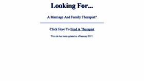 What Therapistfinder.com website looked like in 2017 (6 years ago)