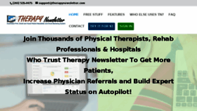 What Therapynewsletter.com website looked like in 2017 (6 years ago)