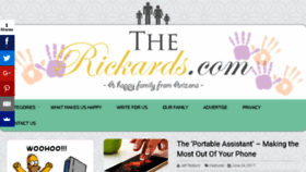 What Therickards.com website looked like in 2017 (6 years ago)