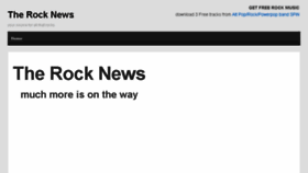 What Therocknews.com website looked like in 2017 (6 years ago)