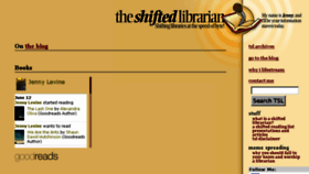 What Theshiftedlibrarian.com website looked like in 2017 (6 years ago)