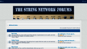 What Thestringnetwork.com website looked like in 2017 (6 years ago)