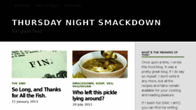 What Thursdaynightsmackdown.com website looked like in 2017 (6 years ago)