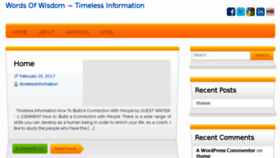 What Timelessinformation.com website looked like in 2017 (6 years ago)