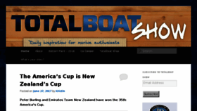 What Totalboatshow.com website looked like in 2017 (6 years ago)