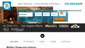 What Themaliburealestateblog.com website looked like in 2017 (6 years ago)