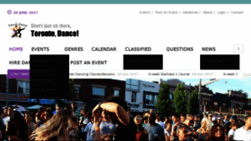 What Torontodance.com website looked like in 2017 (6 years ago)