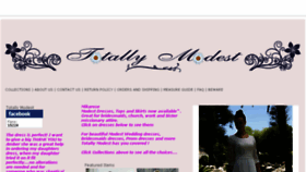 What Totallymodest.com website looked like in 2017 (6 years ago)