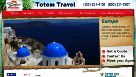 What Totemtravel.com website looked like in 2017 (6 years ago)