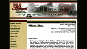 What Townofadams.com website looked like in 2017 (6 years ago)