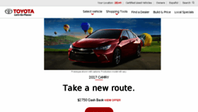 What Toyotausa.com website looked like in 2017 (6 years ago)